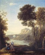 Claude Lorrain Landscape with Hagar and the Angel oil painting